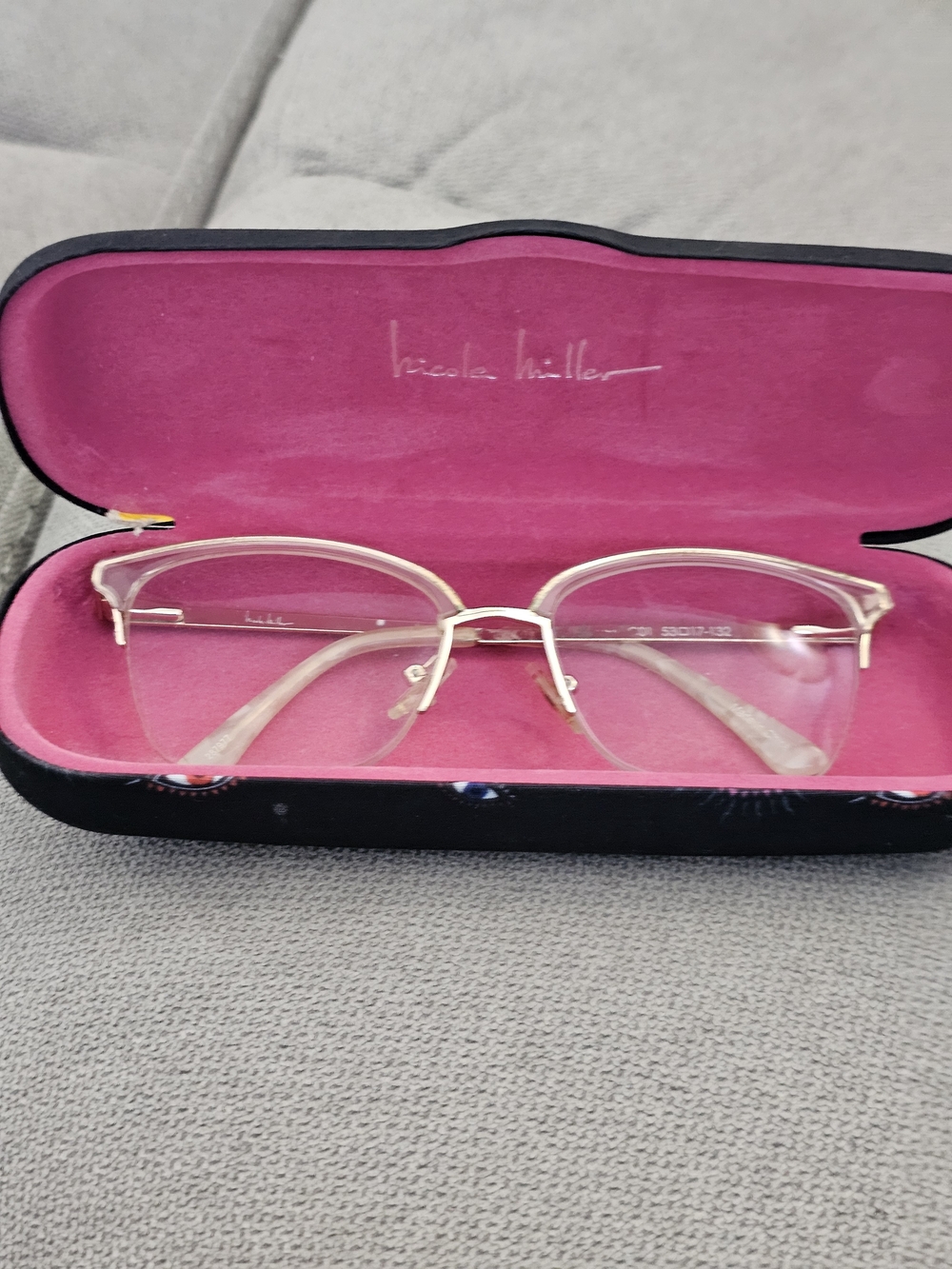 NICOLE MILLER NEW YORK RESORT CANNES C01 CRYSTAL EYEGLASSES